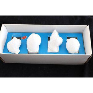 Vtg White Bone China c Set of 4 in Original Box